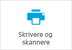 Knapp med teksten Skrivere og skannere