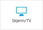Knapp med teksten Skjerm/TV